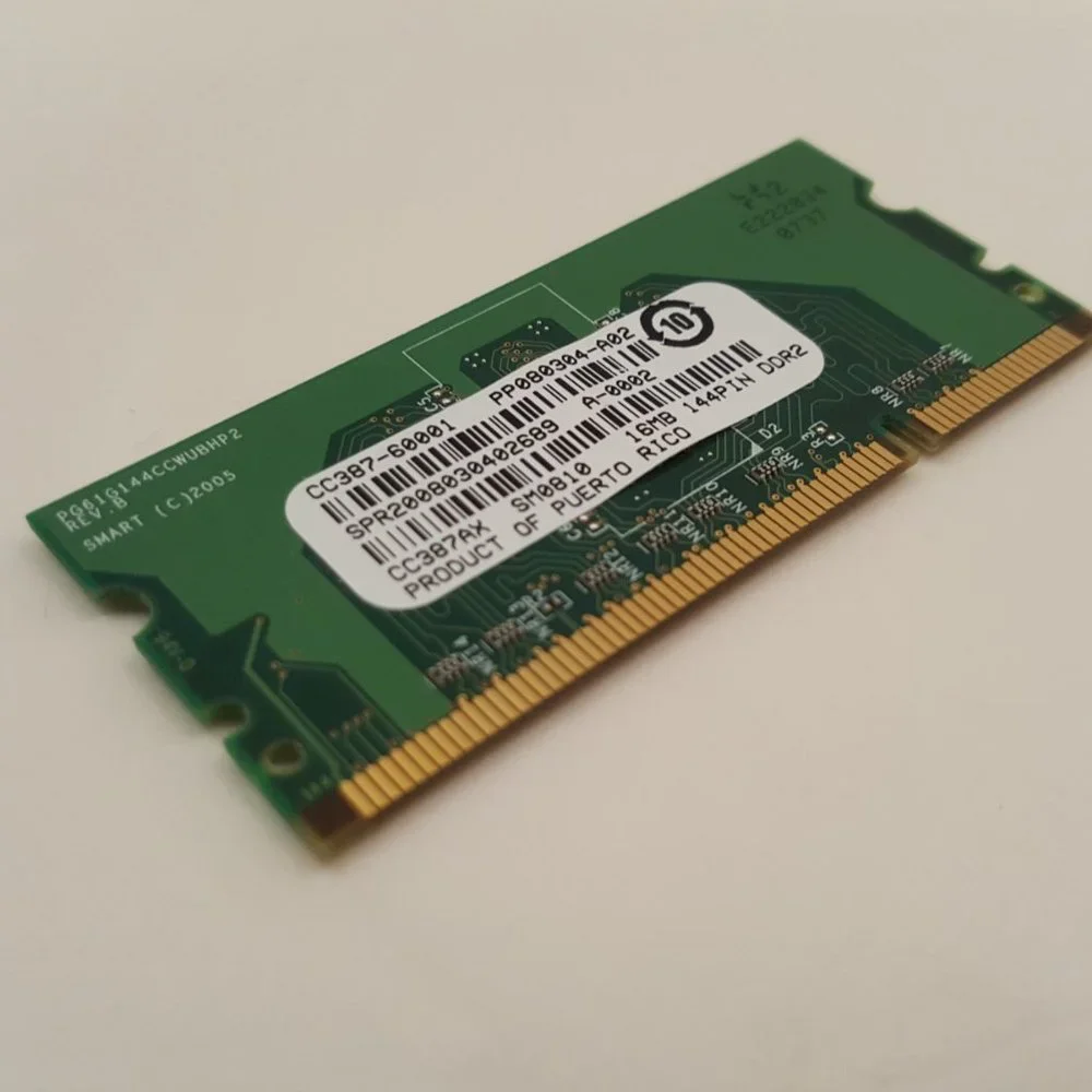 HP CC387AX 16MB 144-pin DDR2 SDRAM Memory Module HP LJ 3005 CC387-60001